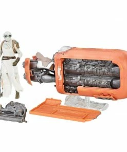 Star Wars The Black Series Rey's Speeder (Jakku) And Figure