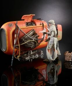 Star Wars The Black Series Rey's Speeder (Jakku) And Figure