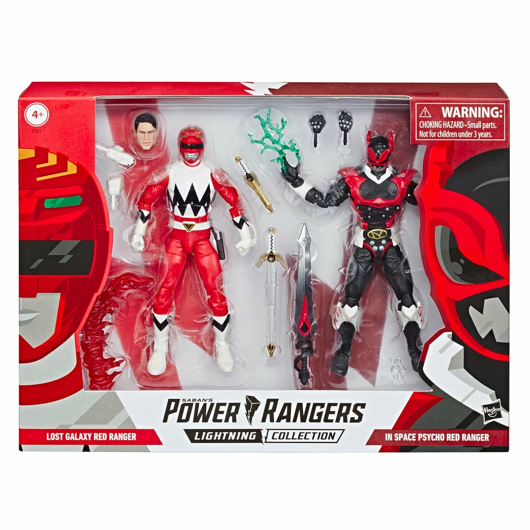 Power Rangers Lightning Collection In Space Psycho Red Ranger And Lost Galaxy Red Ranger