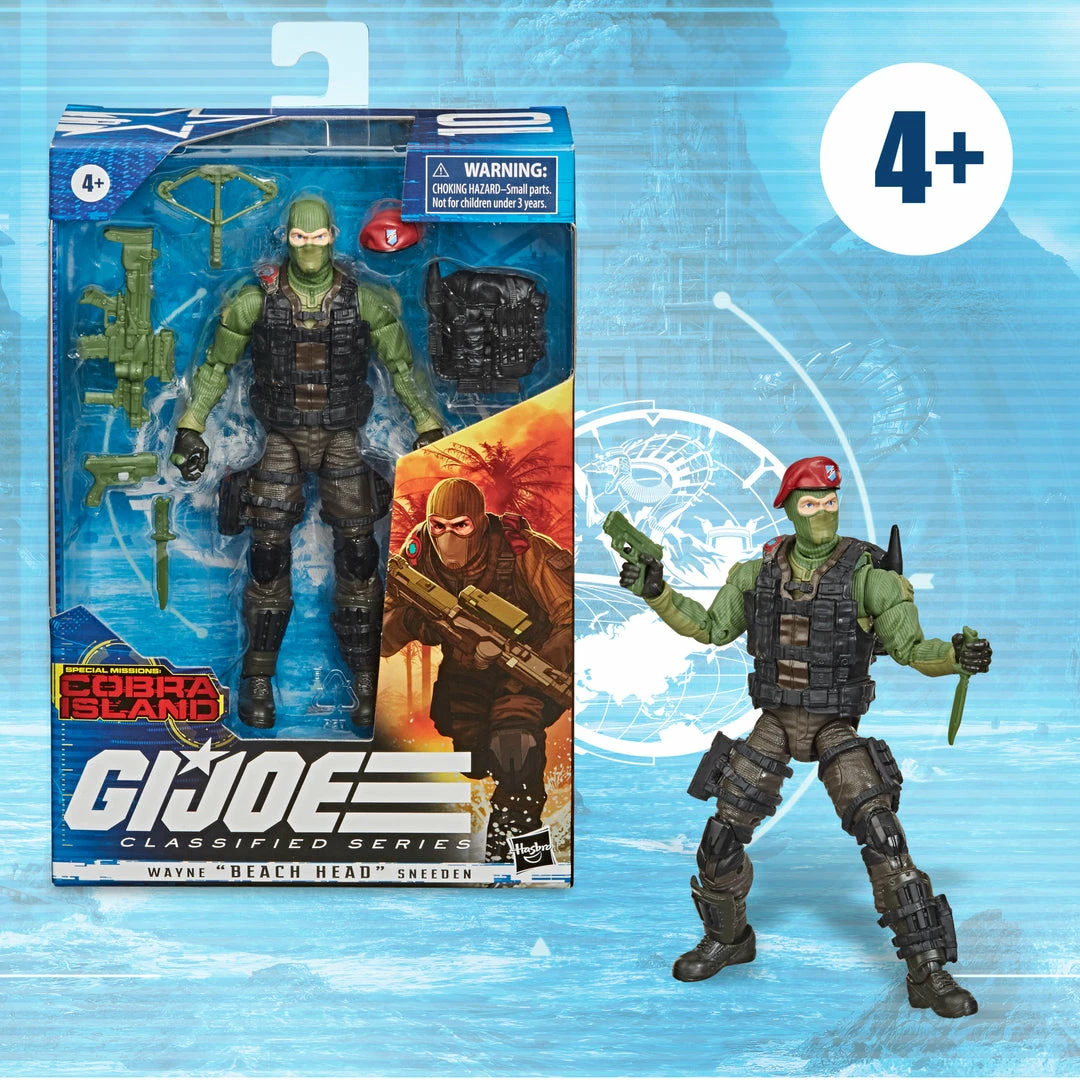 GI Joe G.I. Joe Classified Series Special Missions: Cobra Island Wayne āBeach Headā Sneeden Partner Exclusives