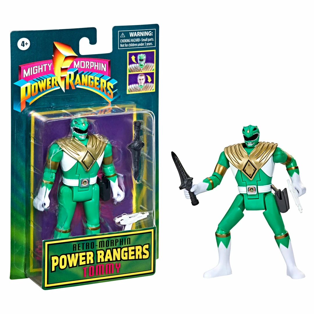 Back In Stock Power Rangers Retro-Morphin Green Ranger Tommy