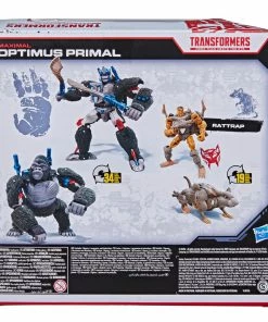 Transformers War For Cybertron Series-Inspired Optimus Primal And Rattrap
