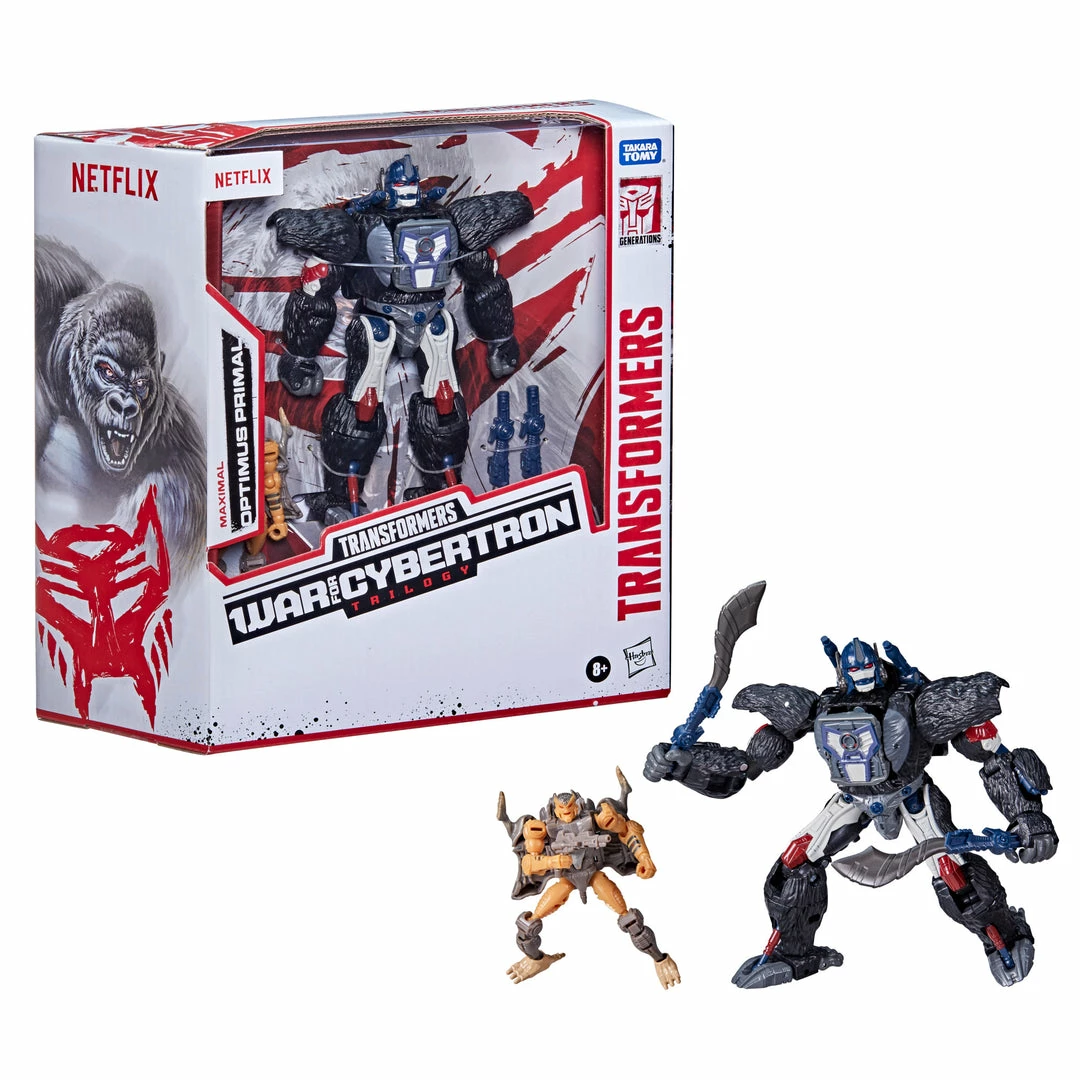 Transformers War For Cybertron Series-Inspired Optimus Primal And Rattrap