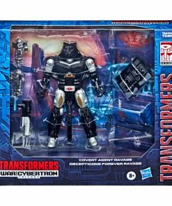 Transformers Generations War For Cybertron Deluxe Covert Agent Ravage And Micromaster Decepticons Forever Ravage Hasbro Pulse Exclusives