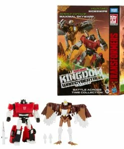 Transformers Generations War For Cybertron: Kingdom Battle Across Time Collection Deluxe WFC-K42 Sideswipe & Maximal Skywarp Partner Exclusives