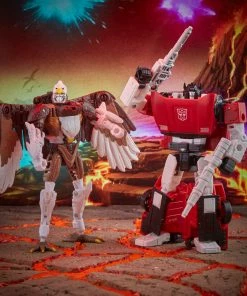 Transformers Generations War For Cybertron: Kingdom Battle Across Time Collection Deluxe WFC-K42 Sideswipe & Maximal Skywarp Partner Exclusives