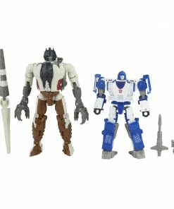 Partner Exclusives Transformers Generations War For Cybertron: Kingdom Battle Across Time Collection Deluxe WFC-K40 Autobot Mirage & Maximal Grimlock