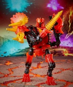 Back In Stock Transformers Generations War For Cybertron Deluxe WFC-K39 Tricranius Beast Power Fire Blasts Collection Pack
