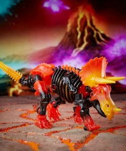 Back In Stock Transformers Generations War For Cybertron Deluxe WFC-K39 Tricranius Beast Power Fire Blasts Collection Pack