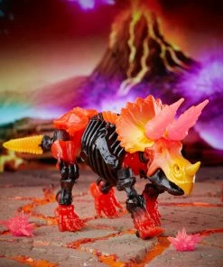 Back In Stock Transformers Generations War For Cybertron Deluxe WFC-K39 Tricranius Beast Power Fire Blasts Collection Pack