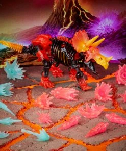 Back In Stock Transformers Generations War For Cybertron Deluxe WFC-K39 Tricranius Beast Power Fire Blasts Collection Pack