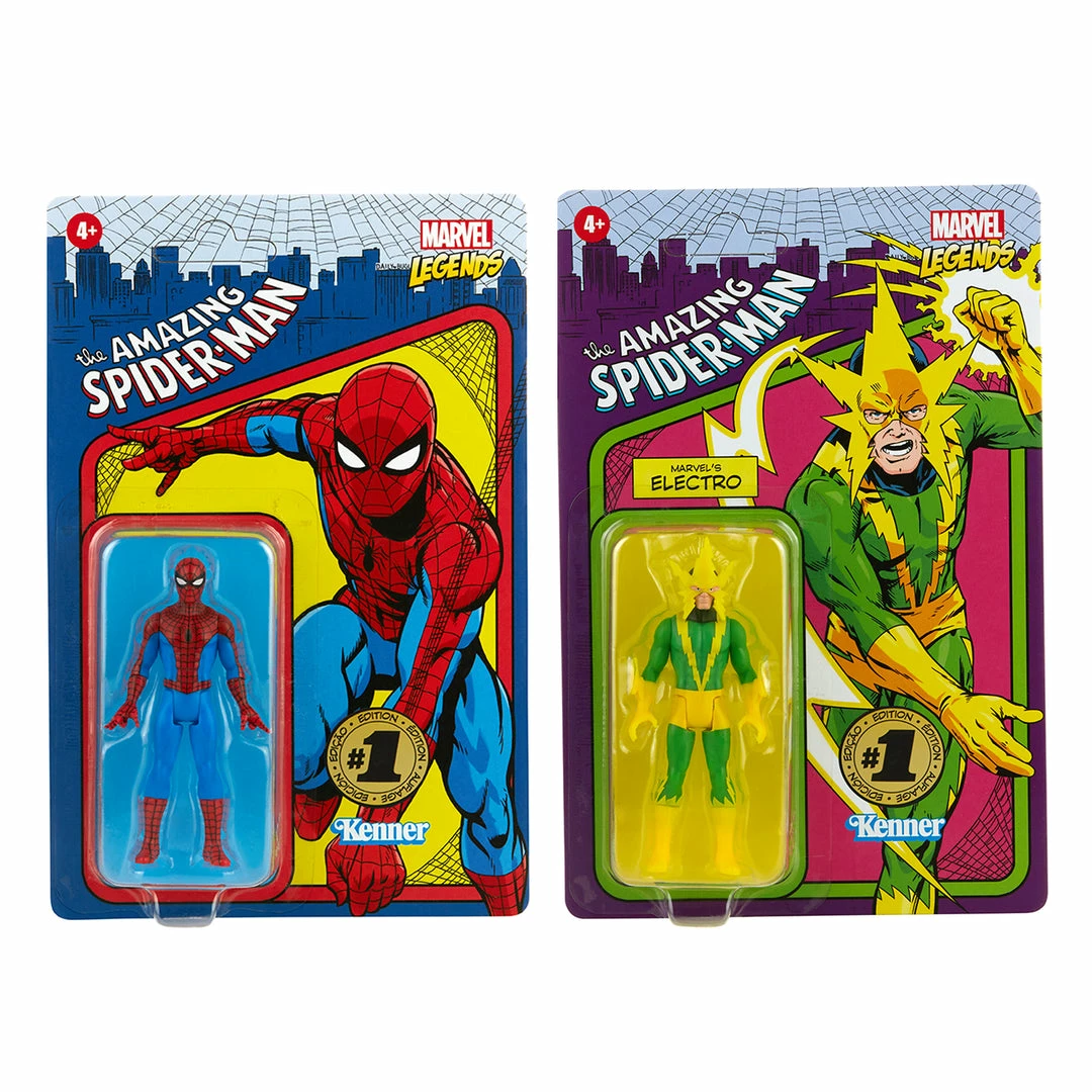 Hasbro Pulse Exclusives Marvel Legends RETRO 3.75 Spiderman & Marvelās Electro (Hasbro Pulse Exclusive)