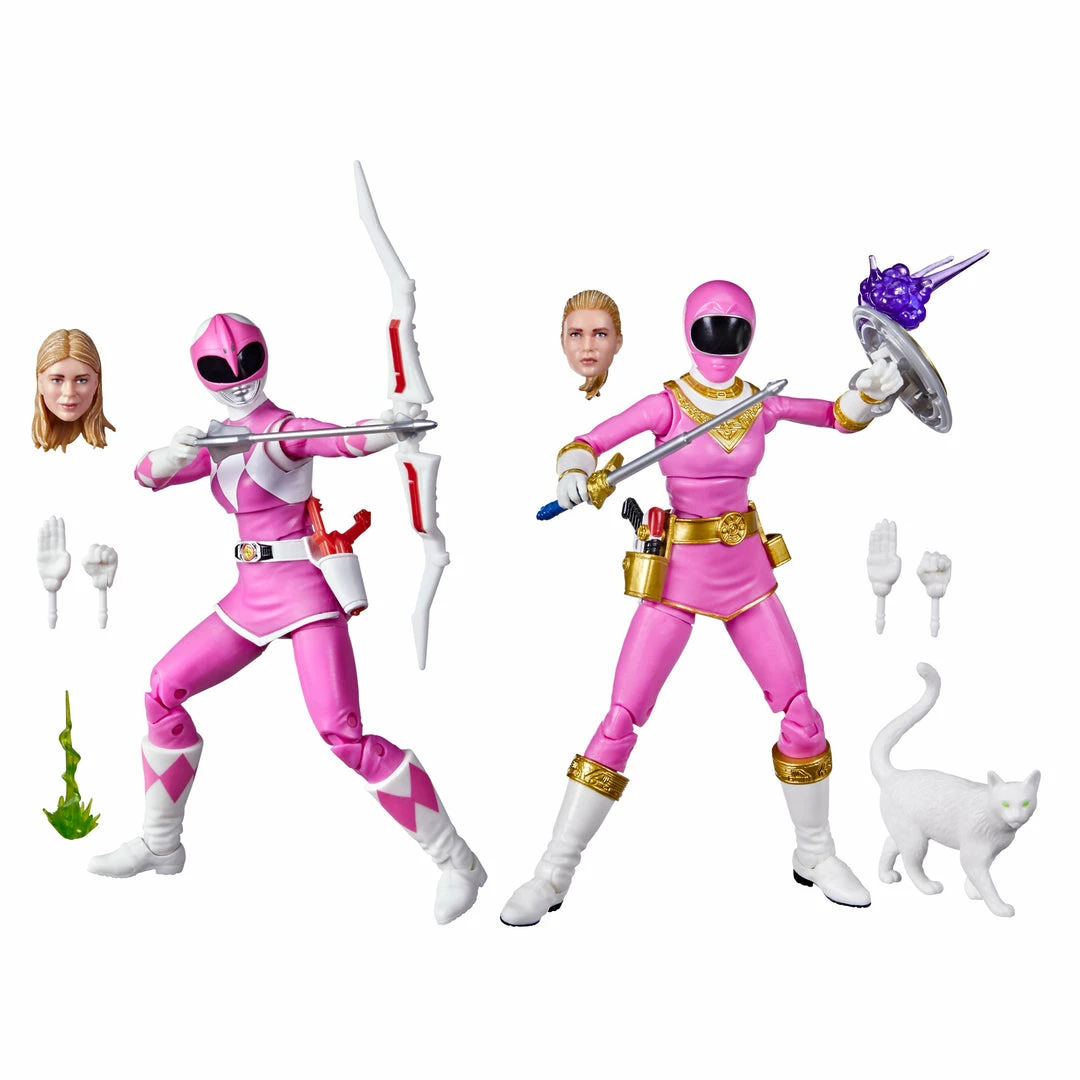 Power Rangers Lightning Collection Mighty Morphin Pink Ranger And Zeo Pink Ranger