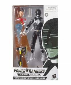 Hasbro Pulse Exclusives Power Rangers Lightning Collection Mighty Morphin Metallic Black Ranger (Hasbro Pulse Exclusive)