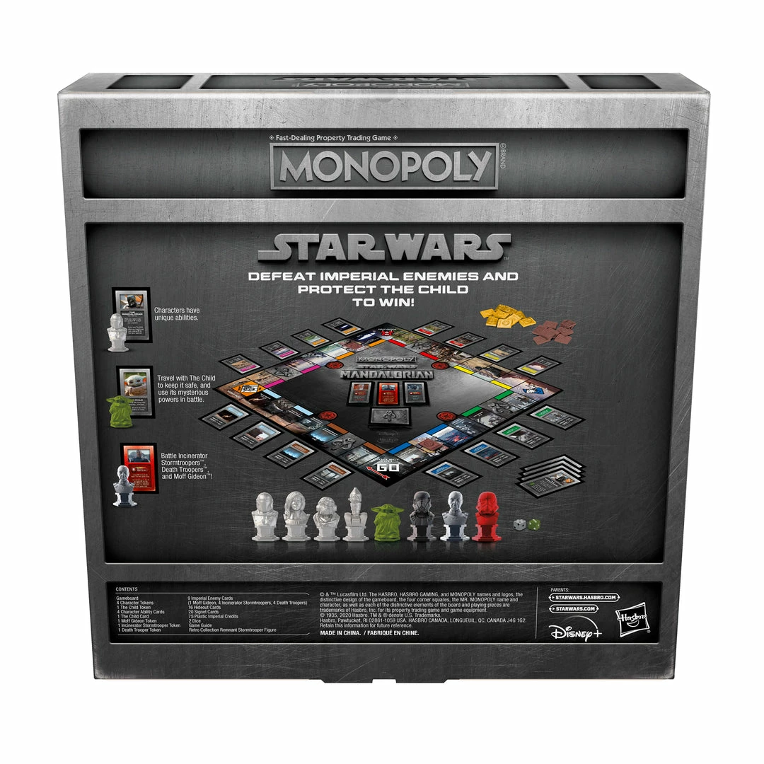 Hasbro Pulse Exclusives Monopoly: Star Wars The Mandalorian Edition Game With Figure