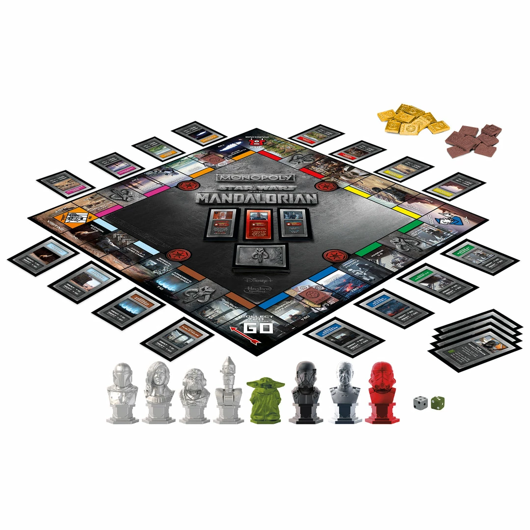 Hasbro Pulse Exclusives Monopoly: Star Wars The Mandalorian Edition Game With Figure