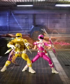 Power Rangers X Teenage Mutant Ninja Turtles Lightning Collection Morphed Michelangelo And Morphed April O’Neil