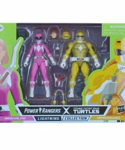 Power Rangers X Teenage Mutant Ninja Turtles Lightning Collection Morphed Michelangelo And Morphed April O’Neil