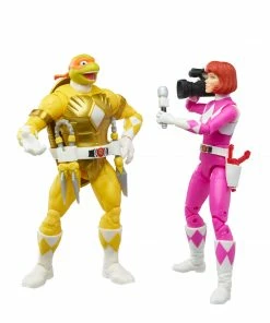 Power Rangers X Teenage Mutant Ninja Turtles Lightning Collection Morphed Michelangelo And Morphed April O’Neil