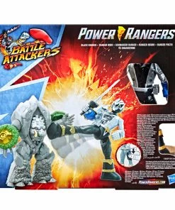 Power Rangers Dino Fury Battle Attackers Black Ranger Vs. Smashstone
