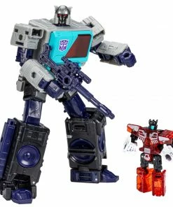 Transformers Generations Shattered Glass Collection Autobot Blaster & IDW’s Shattered Glass -- Blaster (Exclusive Hasbro Pulse Variant Cover) New