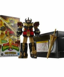 Power Rangers Mighty Morphin Black & Gold Dino Megazord 7-Inch Figure New