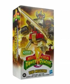 Power Rangers Mighty Morphin Black & Gold Dino Megazord 7-Inch Figure New