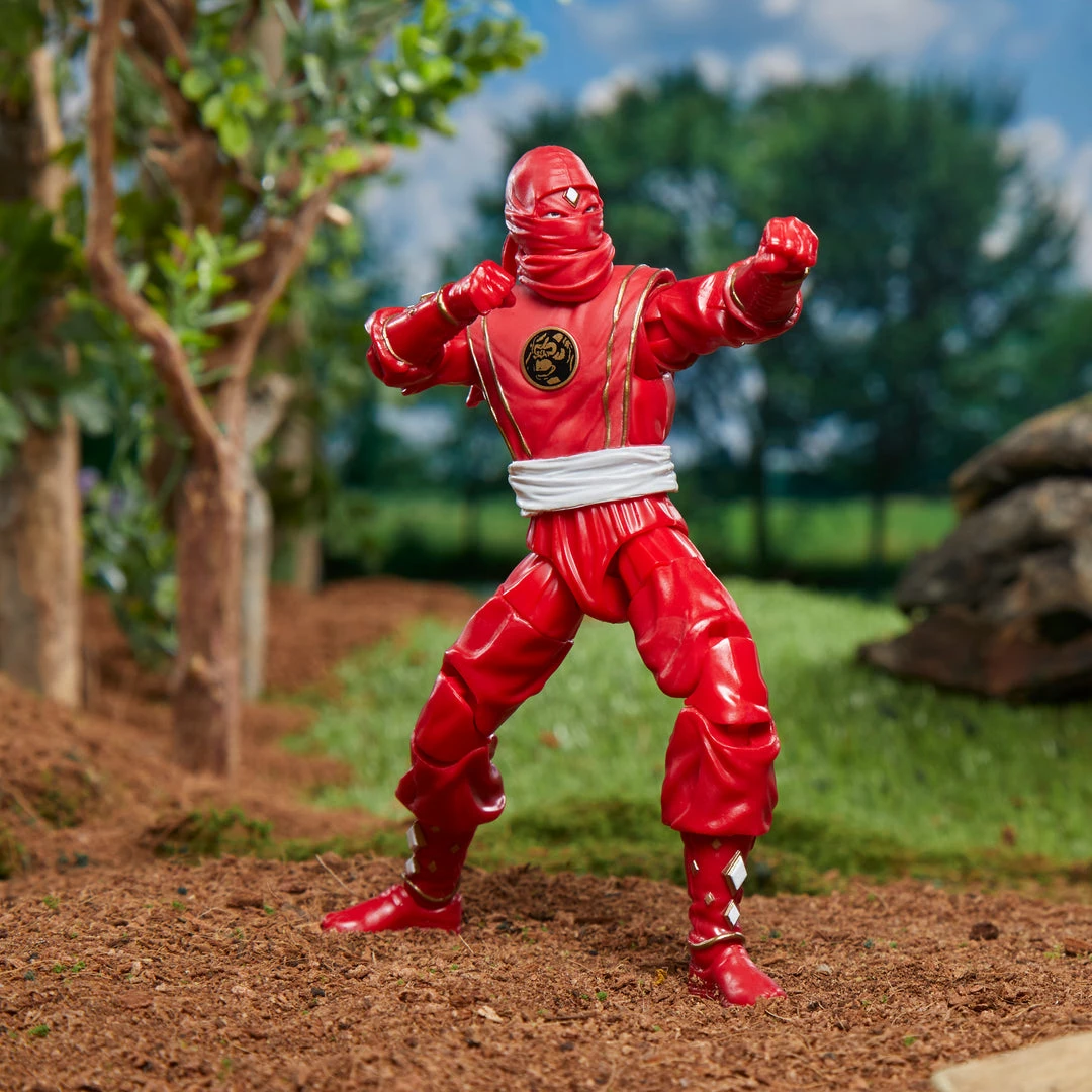 Partner Exclusives Power Rangers Lightning Collection Mighty Morphin Ninja Red Ranger Figure