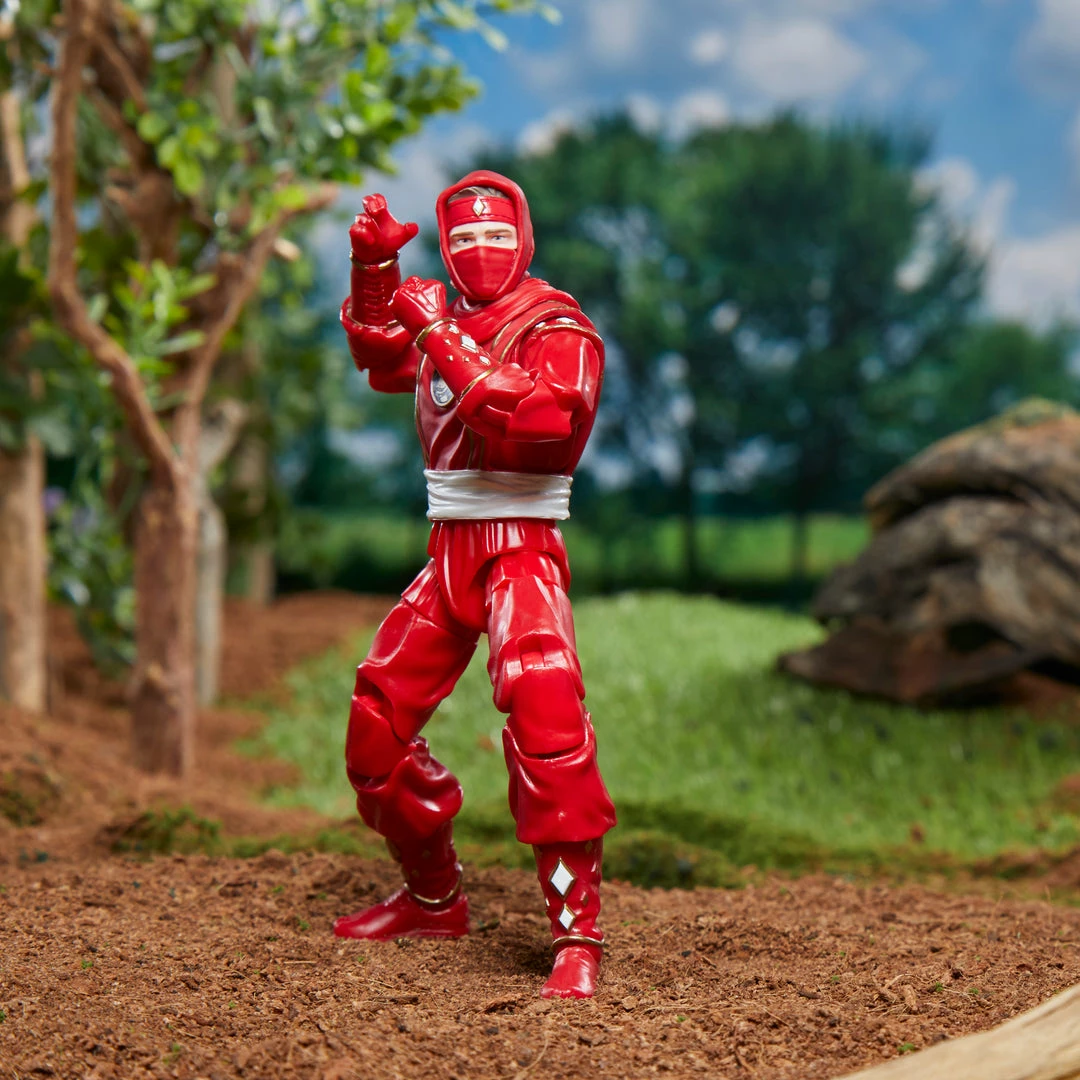 Partner Exclusives Power Rangers Lightning Collection Mighty Morphin Ninja Red Ranger Figure