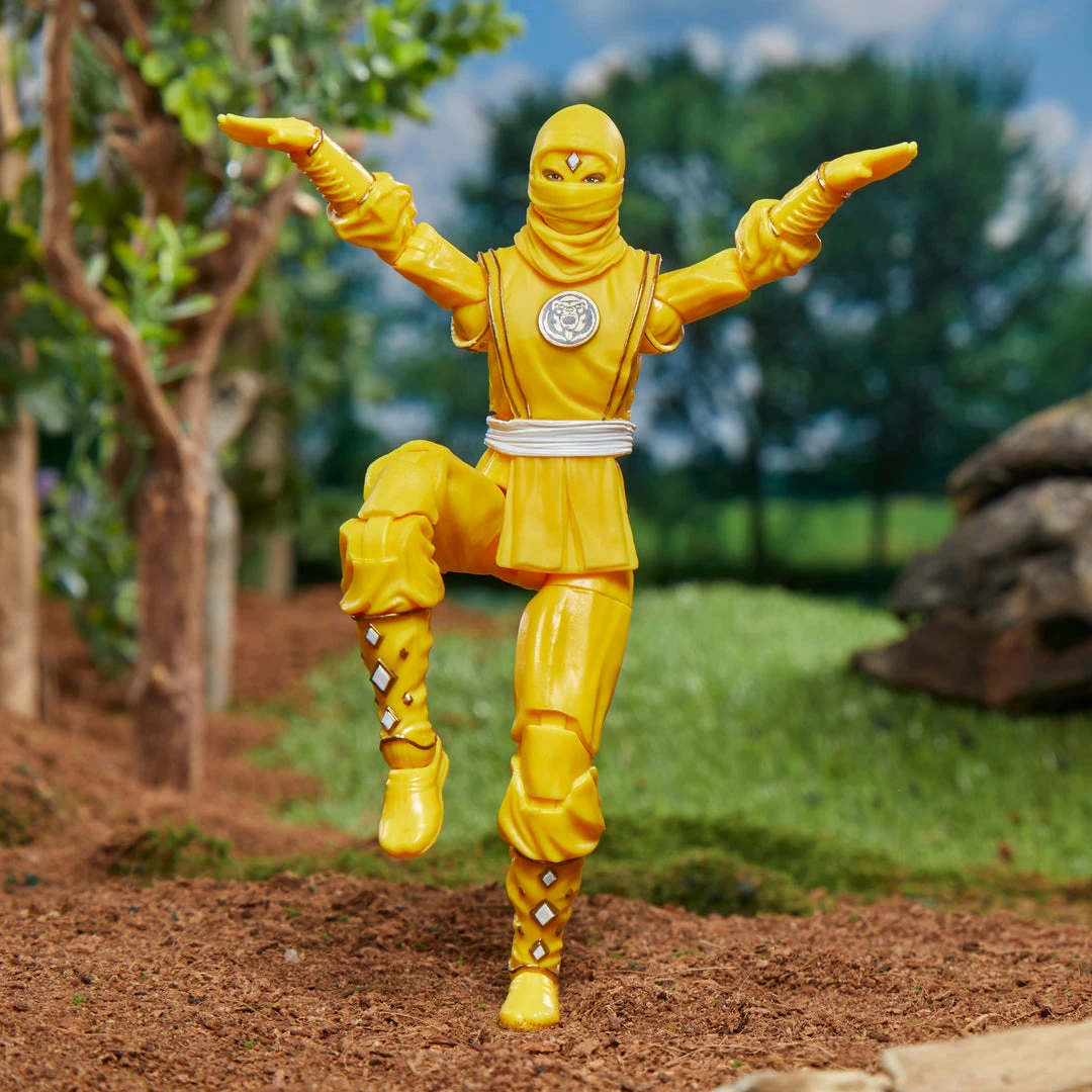 Power Rangers Lightning Collection Mighty Morphin Ninja Yellow Ranger Figure Partner Exclusives