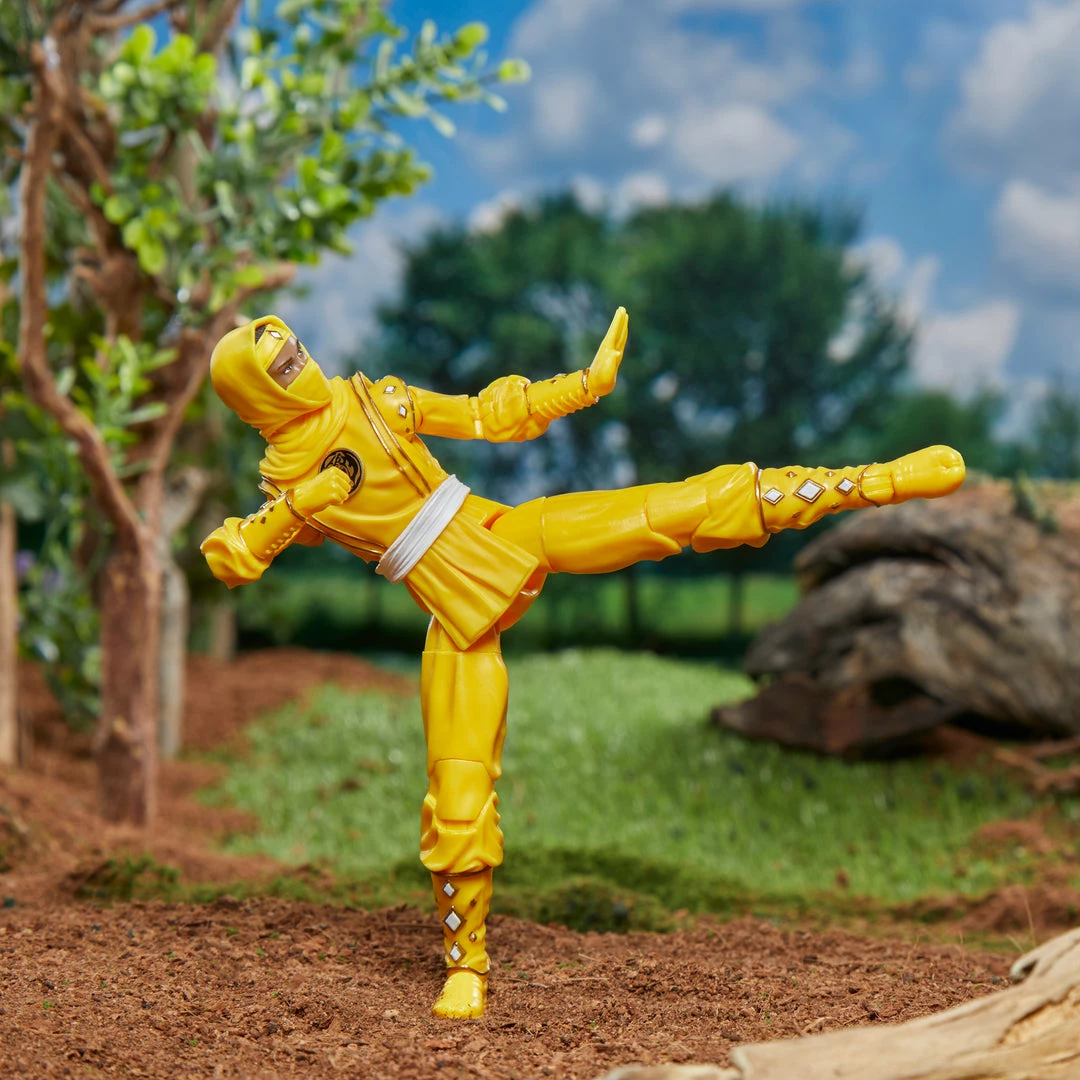 Power Rangers Lightning Collection Mighty Morphin Ninja Yellow Ranger Figure Partner Exclusives