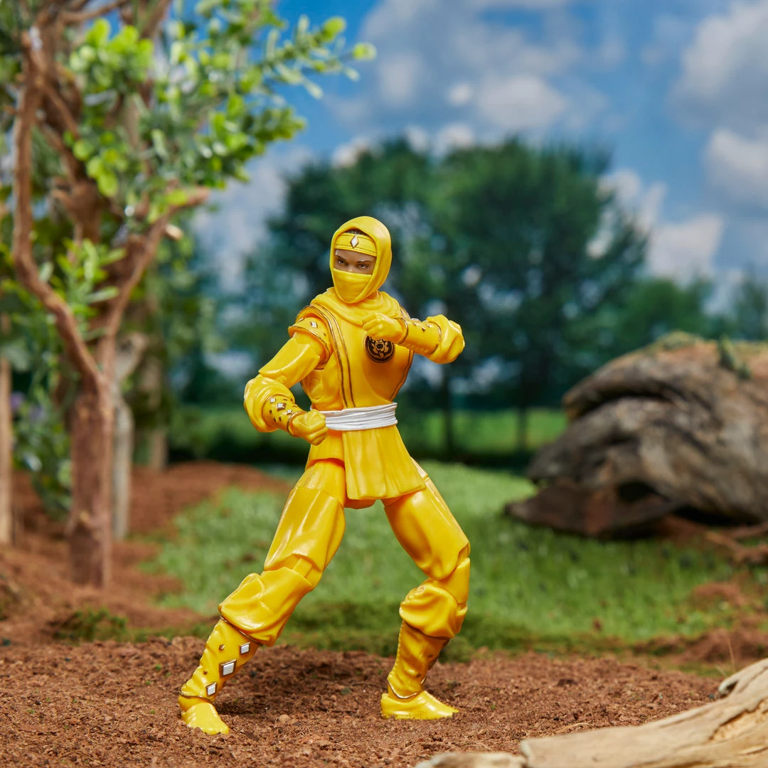 Power Rangers Lightning Collection Mighty Morphin Ninja Yellow Ranger Figure Partner Exclusives