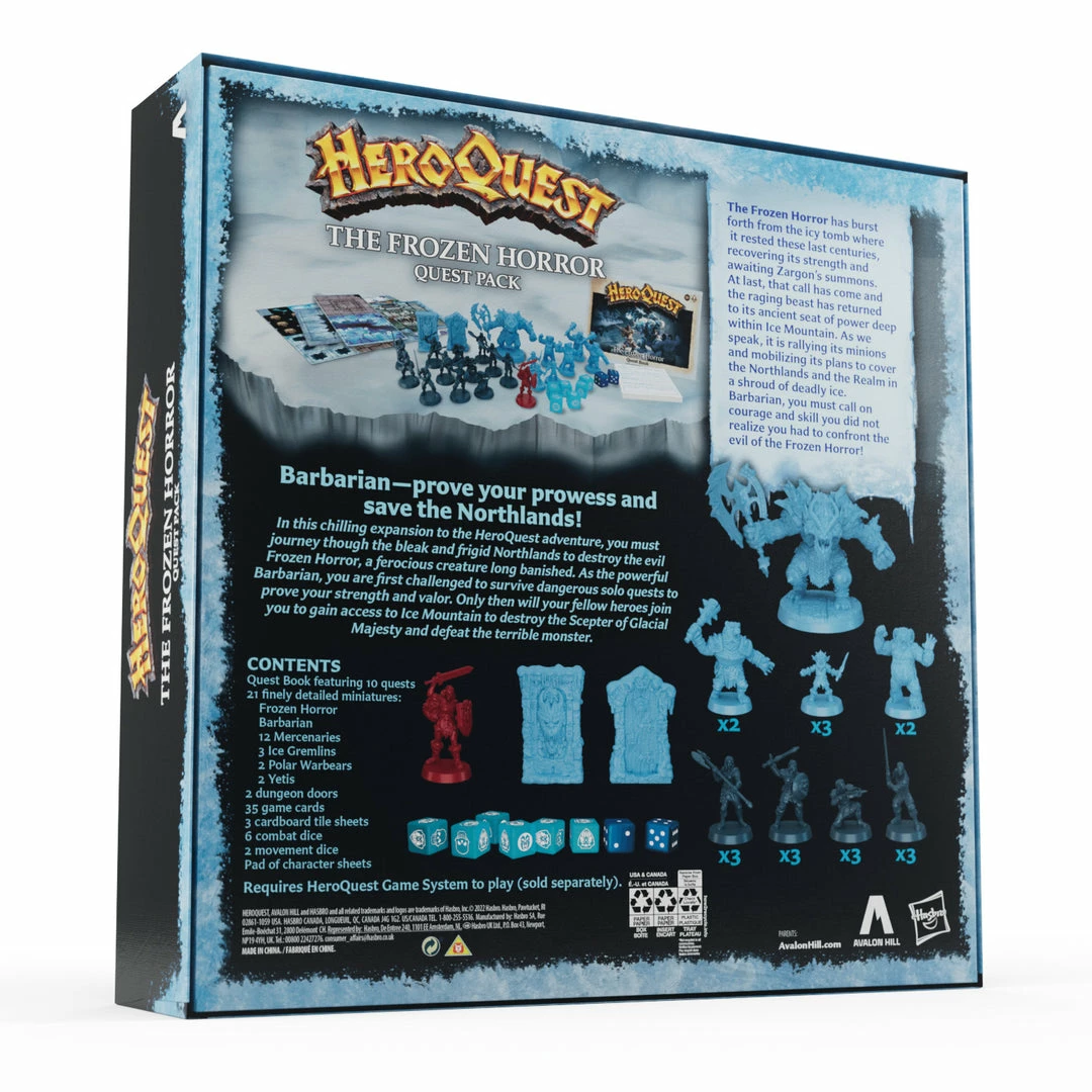 Avalon Hill HeroQuest The Frozen Horror New