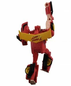 New Transformers Collaborative: Street Fighter II Mash-Up, Autobot Hot Rod [Ken] Vs. Arcee [Chun-Li]