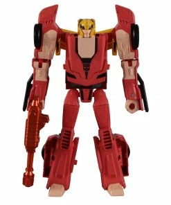 New Transformers Collaborative: Street Fighter II Mash-Up, Autobot Hot Rod [Ken] Vs. Arcee [Chun-Li]