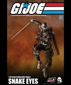 G.I. Joe Snake Eyes Collectible Figure 1/6 Scale By Threezero Back In Stock