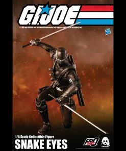 G.I. Joe Snake Eyes Collectible Figure 1/6 Scale By Threezero Back In Stock