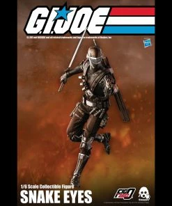 G.I. Joe Snake Eyes Collectible Figure 1/6 Scale By Threezero Back In Stock