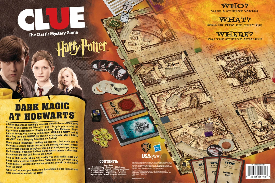 USAopoly CLUE Harry Potter⢠Hasbro Gaming