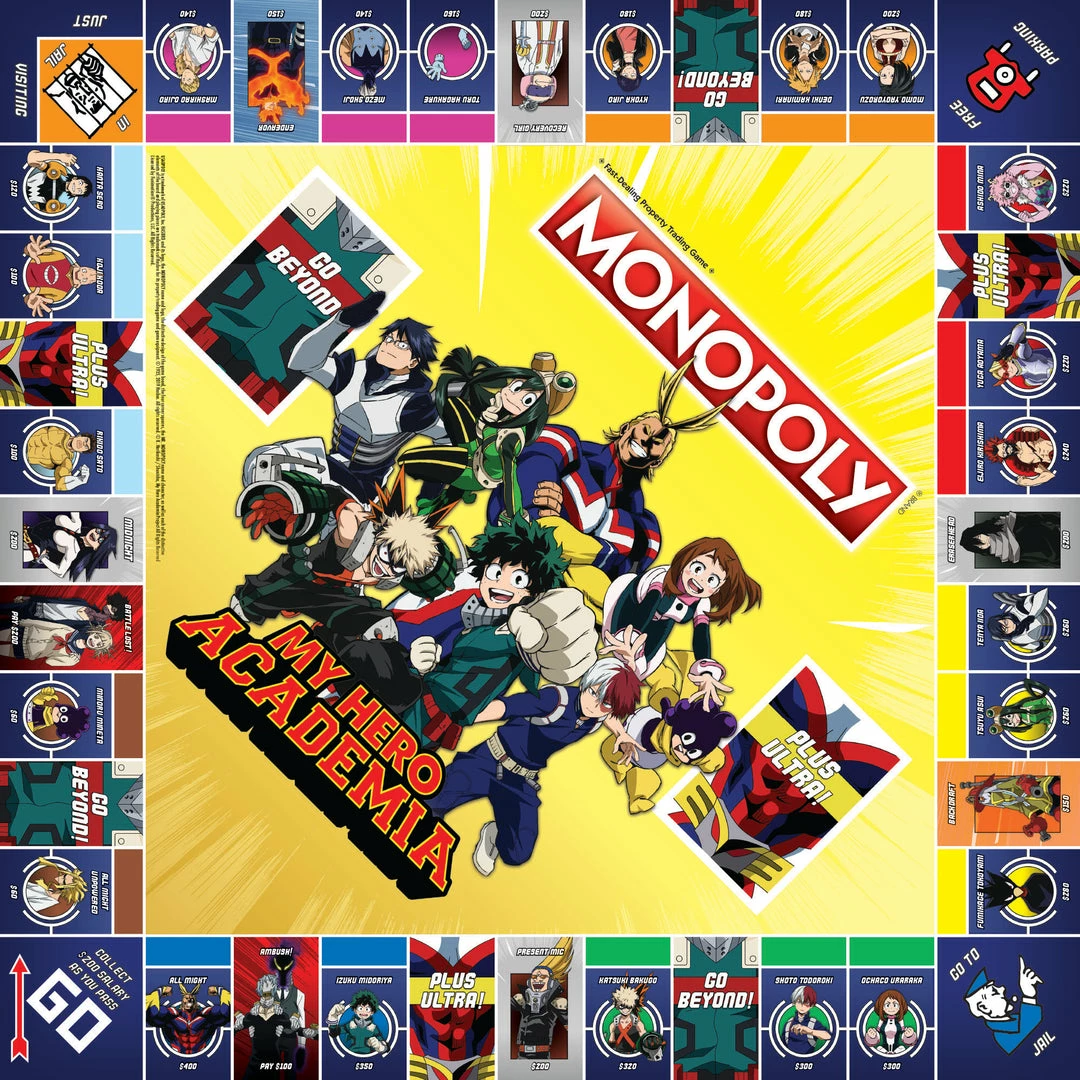 USAopoly MONOPOLY My Hero Academia Hasbro Gaming