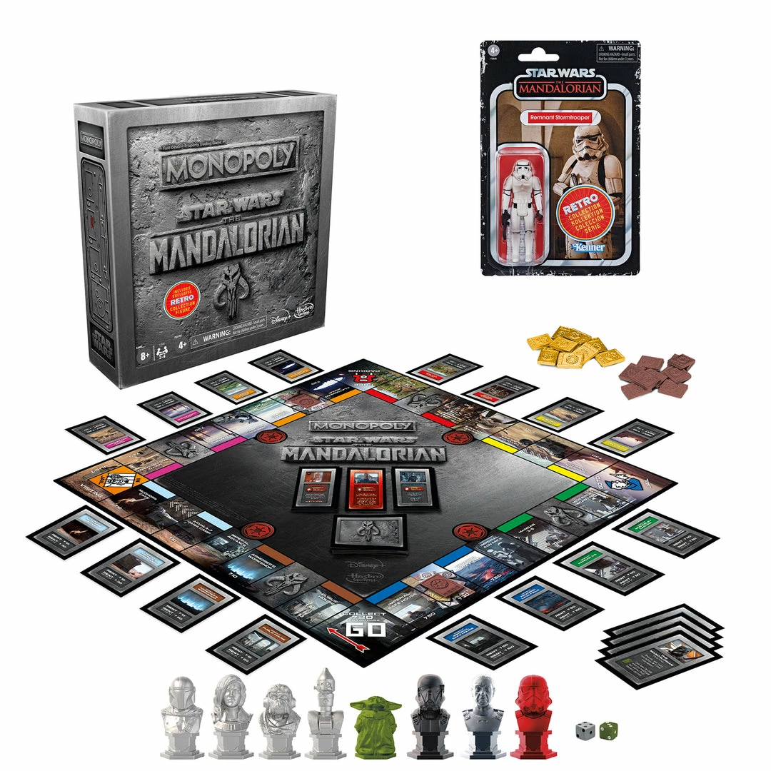Hasbro Pulse Exclusives Monopoly: Star Wars The Mandalorian Edition Game With Figure