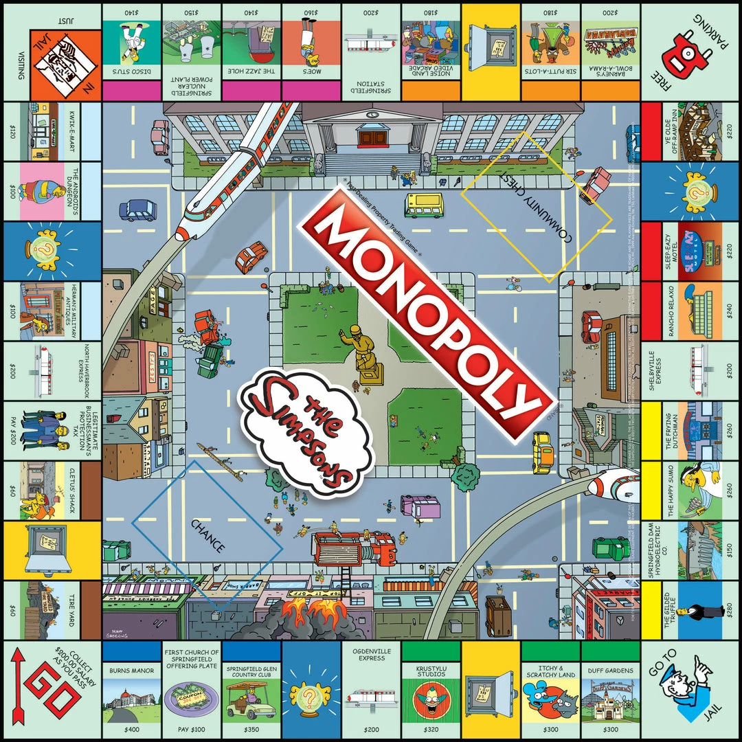 USAopoly Hasbro Gaming MONOPOLY The Simpsons