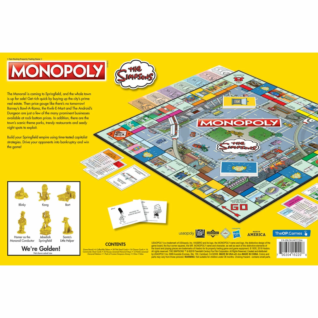 USAopoly Hasbro Gaming MONOPOLY The Simpsons