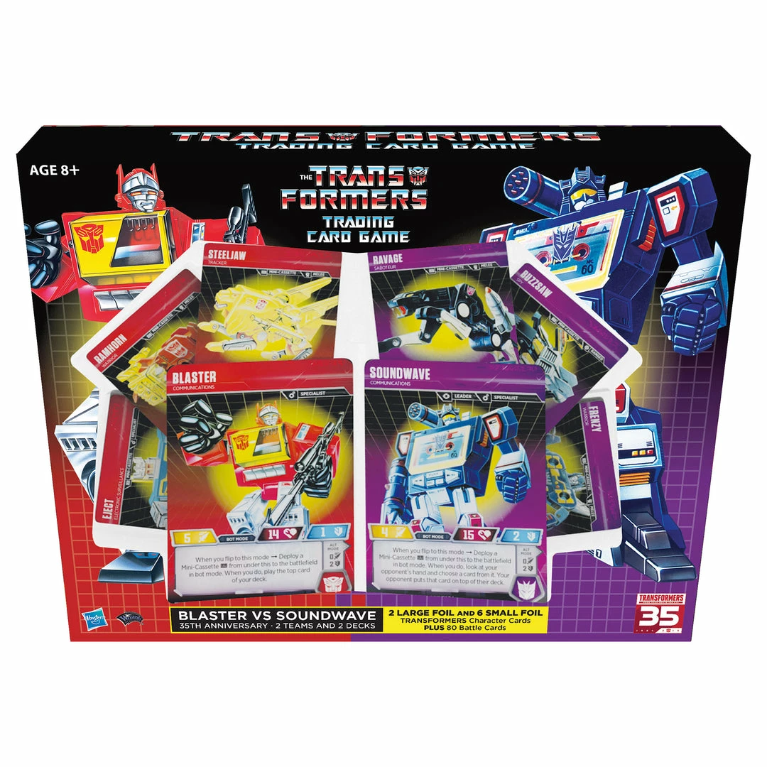 Hasbro Pulse Exclusives Transformers TCG Blaster VS Soundwave 35th Anniversary Edition