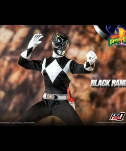 Back In Stock Mighty Morphin Power Rangers Black Ranger Collectible Figure 1/6 Scale By Threezero
