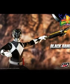 Back In Stock Mighty Morphin Power Rangers Black Ranger Collectible Figure 1/6 Scale By Threezero