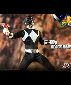 Back In Stock Mighty Morphin Power Rangers Black Ranger Collectible Figure 1/6 Scale By Threezero