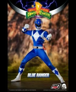 Mighty Morphin Power Rangers Blue Ranger Collectible Figure 1/6 Scale By Threezero