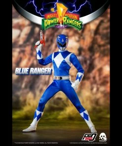 Mighty Morphin Power Rangers Blue Ranger Collectible Figure 1/6 Scale By Threezero