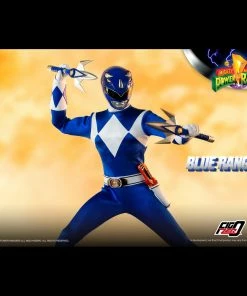 Mighty Morphin Power Rangers Blue Ranger Collectible Figure 1/6 Scale By Threezero